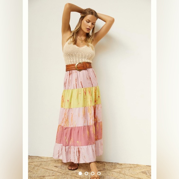 Anthropologie Dresses & Skirts - Anthropologie Tiered Tie-Dye Maxi Skirt Kavita Bhartia